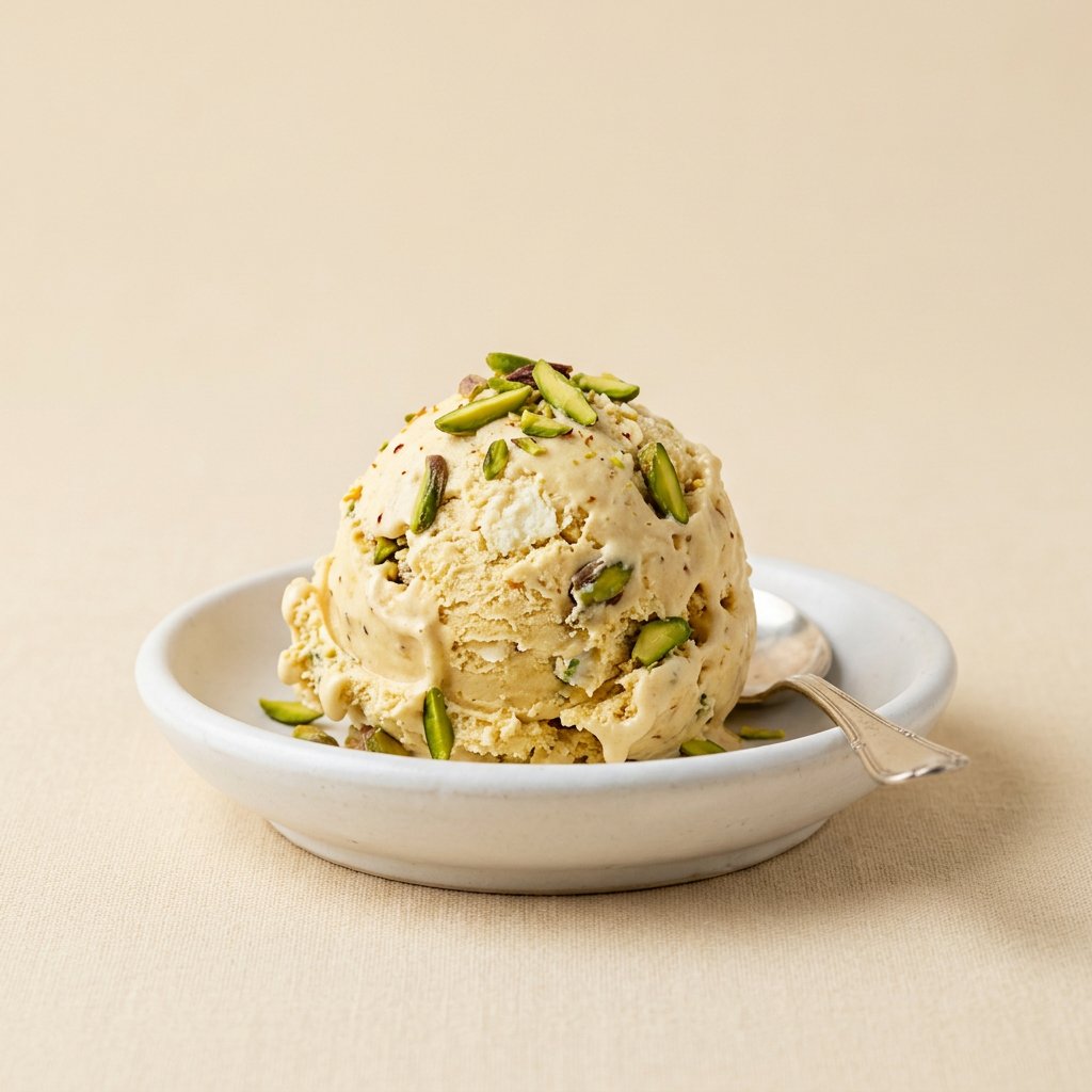 بستنی سنتی با شیر محلی و ثعلب
